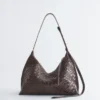 Bolso bandolera de cuero entrelazado