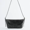 Bolso bandolera rectangular de piel