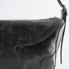 Bolso bandolera rectangular de piel