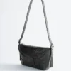 Bolso bandolera rectangular de piel