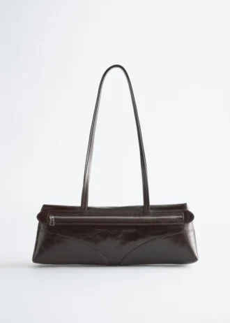 Bolso de hombro de cuero fino