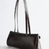 Bolso de hombro de cuero fino