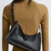 Bolso de hombro de piel