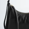 Bolso de hombro de piel