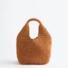 Bolso mini de paja de papel