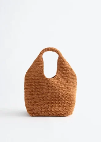 Bolso mini de paja de papel