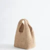 Bolso mini de paja de papel