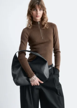 Bolso tote clásico de piel