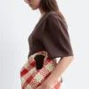 Bolso tote de cuero trenzado
