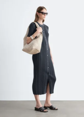 Bolso tote de cuero trenzado