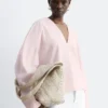 Bolso tote de cuero trenzado
