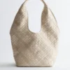 Bolso tote de cuero trenzado