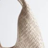 Bolso tote de cuero trenzado
