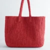 Bolso tote de paja de papel