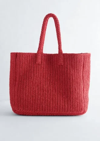 Bolso tote de paja de papel