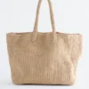 Bolso tote de paja de papel