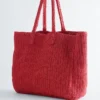 Bolso tote de paja de papel
