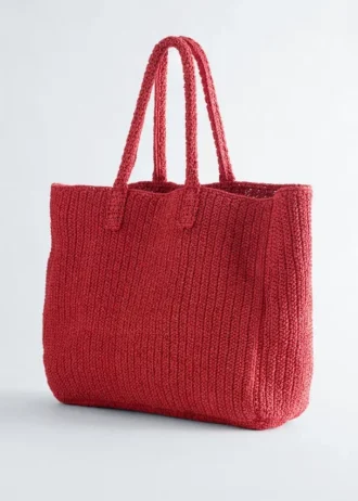 Bolso tote de paja de papel