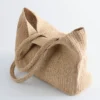 Bolso tote de paja de papel