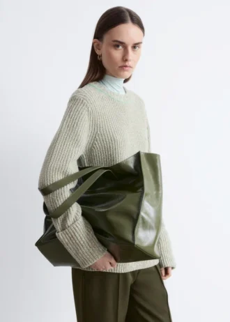 Bolso tote de piel
