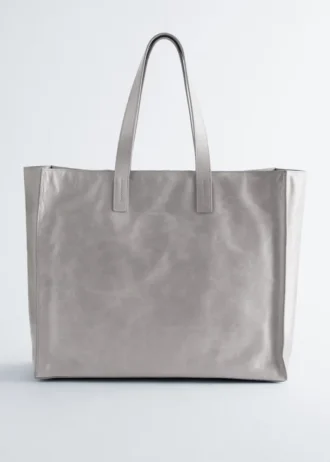 Bolso tote de piel