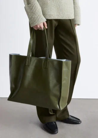 Bolso tote de piel