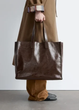 Bolso tote de piel