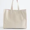 Bolso tote de piel