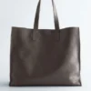 Bolso tote de piel