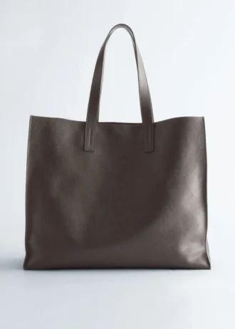 Bolso tote de piel
