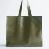 Bolso tote de piel