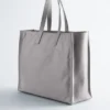 Bolso tote de piel