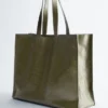 Bolso tote de piel