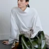 Jersey de cuello alto con mangas dolman