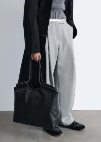 Bolso tote grande de piel