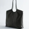Bolso tote grande de piel