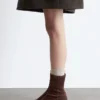 Botas de calcetines de ante