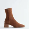 Botas de calcetines de ante