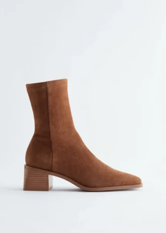 Botas de calcetines de ante