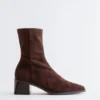 Botas de calcetines de ante