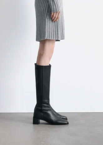 Botas tipo calcetín de napa hasta la rodilla