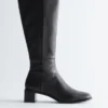 Botas tipo calcetín de napa hasta la rodilla