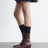 Botas vaqueras de piel elegante