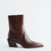 Botas vaqueras de piel elegante