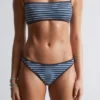 Braguitas de bikini acanaladas con ribete en contraste
