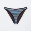 Braguitas de bikini acanaladas con ribete en contraste