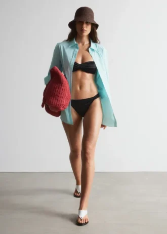 Braguitas de bikini con fruncidos