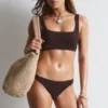 Braguitas de bikini con textura