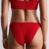 Top de bikini texturizado