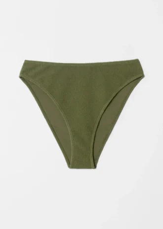 Braguitas de bikini de cintura alta con textura